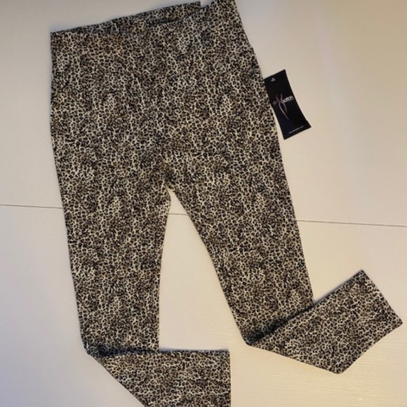 NWT Slimsation by Multiples Women's Cheetah Prints High Waist leggings Size M - Picture 2 of 11